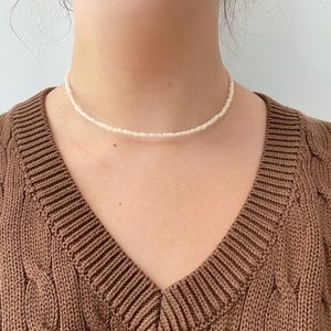 ✨Handmade simple pearly necklace✨
